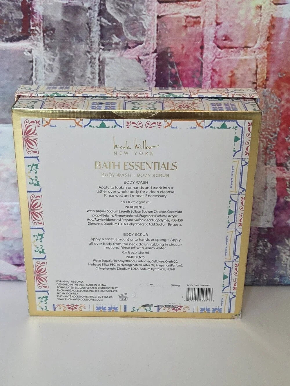 Nicole Miller NY Bath Essentials Gift Set NIB